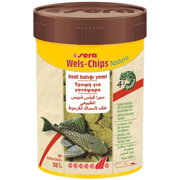 Sera Wels Chips Nature 100 ML