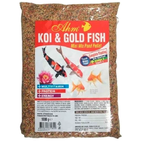 AHM Koi ve Japon Mix Yem 1 Kg