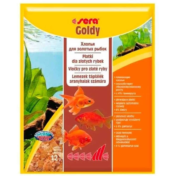 Sera Goldy Japon Balıkları İçin Pul Yem 12 gr