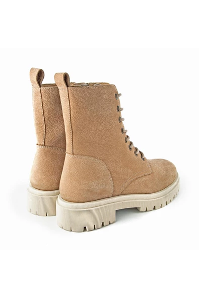 Muya Tetto 6 Nokta Anatomik Taban Topuk Dikeni Hakiki Deri Kadın Bot - 8