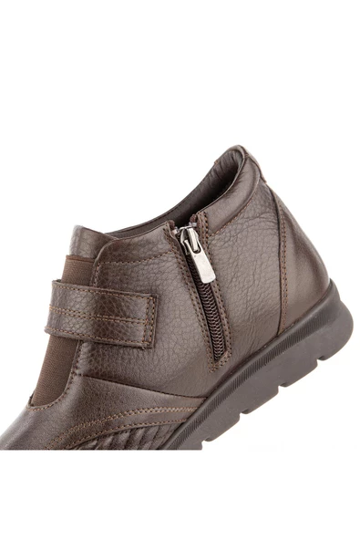 Muya Cnidus 6 Nokta Anatomik Taban Topuk Dikeni Halluks Valgus Kemik Çıkıntısına Uygun Hakiki Deri Kadın Bot - 8