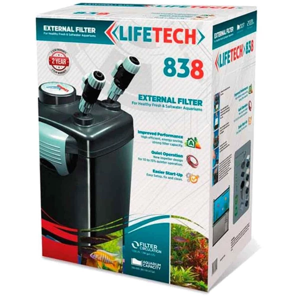 Lifetech 838 Akvaryum Dış Filtre 1200 L/S