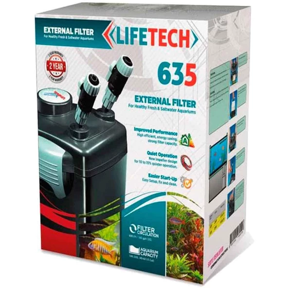 Lifetech 635 Akvaryum Dış Filtre 600 L/S