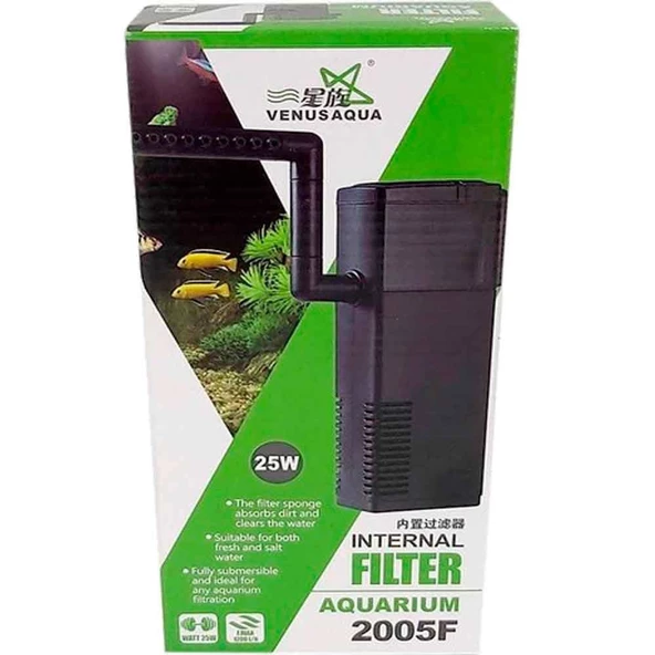 Venusaqua Akvaryum İç Filtre 2005F 25 Watt
