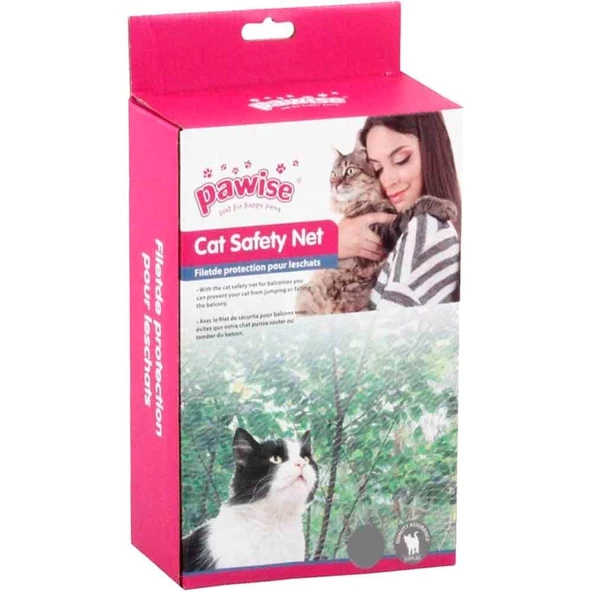 Pawise Balkon Ve Pencere Kedi Koruma Ağı Şeffaf 4X2 Mt