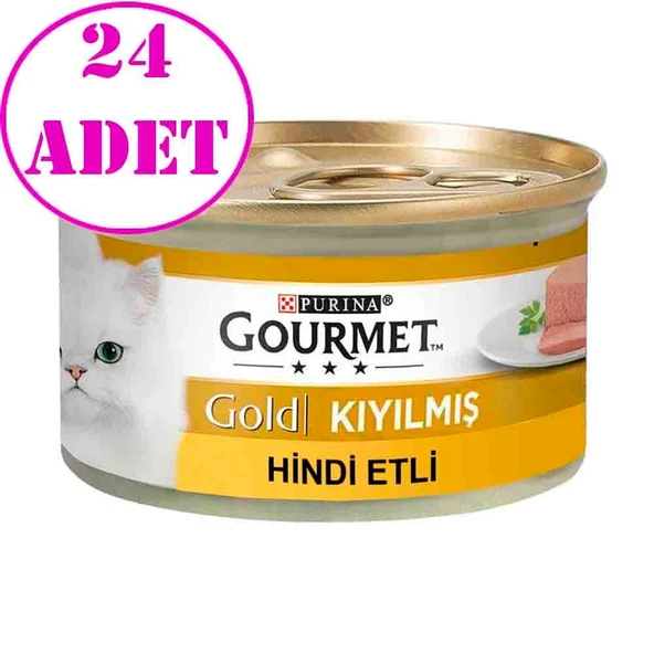 Proplan Gourmet Kıyılmış Hindili Kedi Konservesi 85 Gr 24 Ad ürün görseli 1