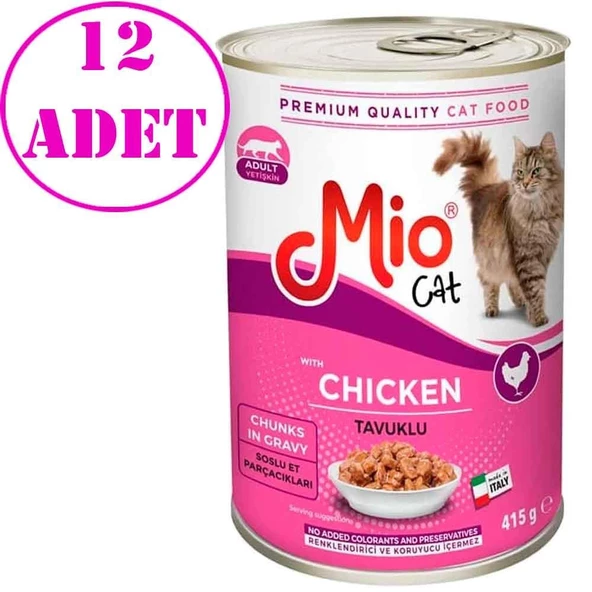 Mio Tavuklu Kedi Konservesi 415 GR 12 AD ürün görseli 1