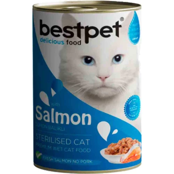 BestPet Somonlu Kısırlaştırılmış Kedi Konservesi 400gr
