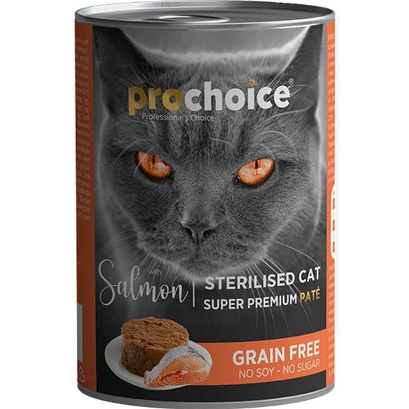 Pro Choice Sterilised Somonlu Kedi Konservesi Pate 400 Gr
