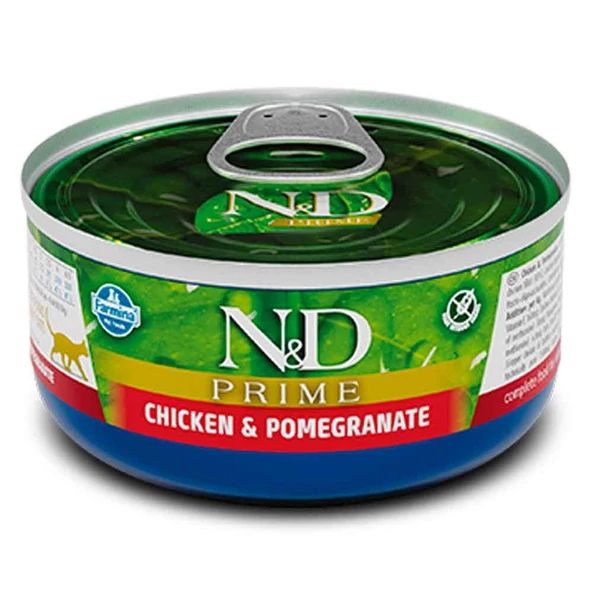 ND Prime Tahılsız Tavuklu Narlı Kedi Konservesi 70 Gr