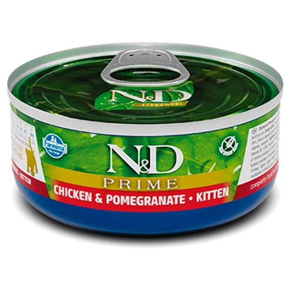 ND Prime Tahılsız Kitten Tavuklu Narlı Yavru Kedi Konservesi 70 Gr