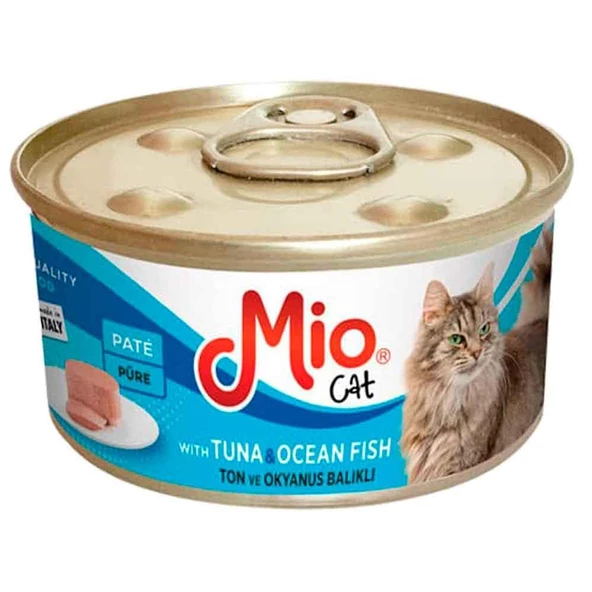 Mio Ton Balıklı Ve Deniz Balıklı Püre Konserve Kedi Maması 85 gr