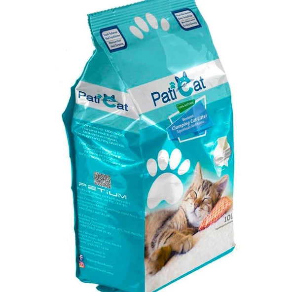 PatiCat Kedi Kumu Marsilya Sabunlu Doğal İnce Taneli 10 Lt