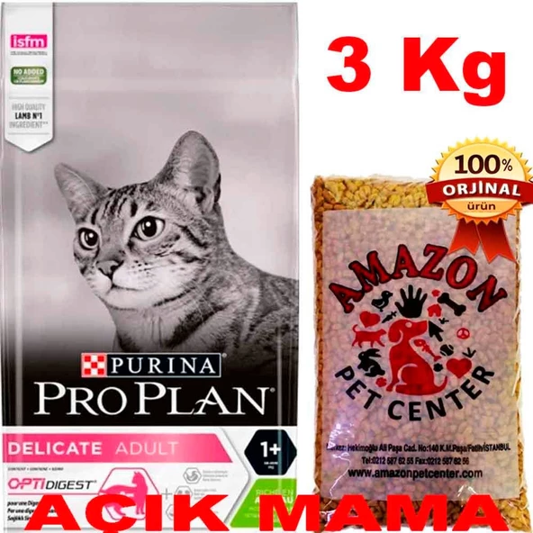 Proplan Delicate Kuzu Etli Kedi Maması Açık 3 Kg