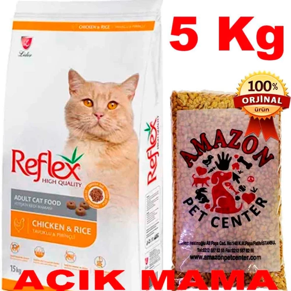 Reflex Tavuklu Yetişkin Kedi Maması Açık 5 Kg