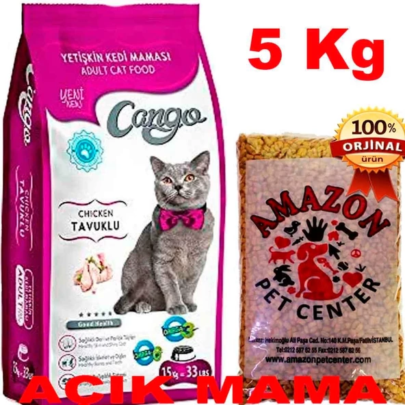 Cango Kedi Maması Tavuklu Açık 5 Kg