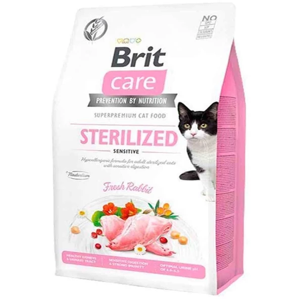 Brit Care Hypo-Allergenic Sindirim Sistemi Destekleyici Tahılsız Kısırlaştırılmış Kedi Maması 7 kg