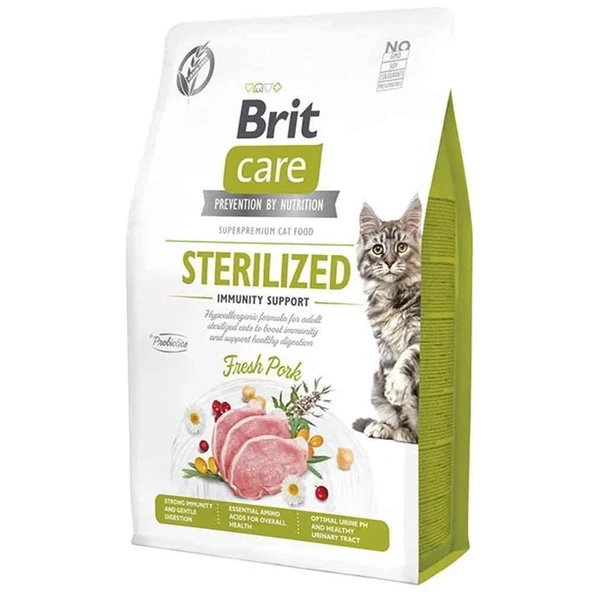 Brit Care Grain-Free Sterilized Immunity Support Kısırlaştırılmış Kedi Maması 2 Kg