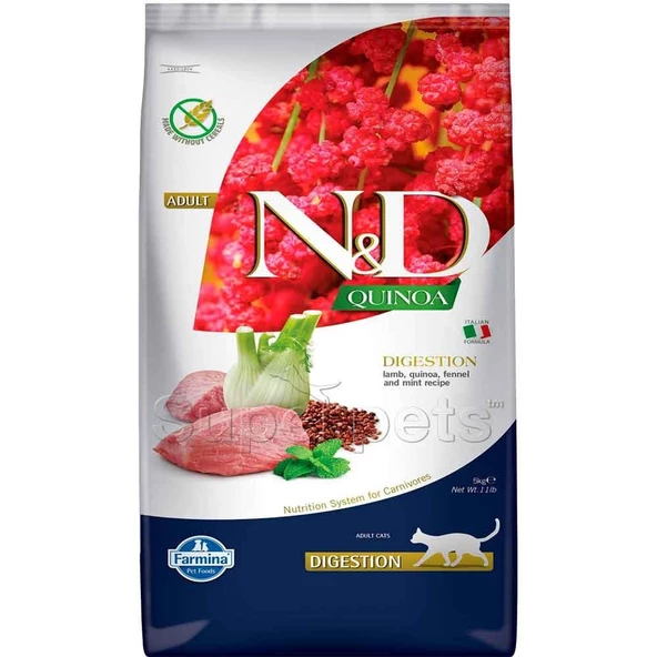 N&D Quinoa Digestion Kuzu Etli Yetişkin Kedi Maması 5 kg