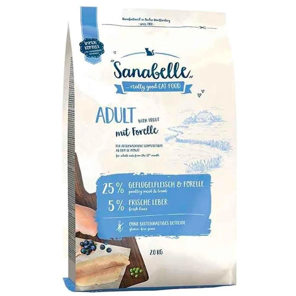 Sanabelle Tahılsız Alabalıklı Kedi Maması 2 kg