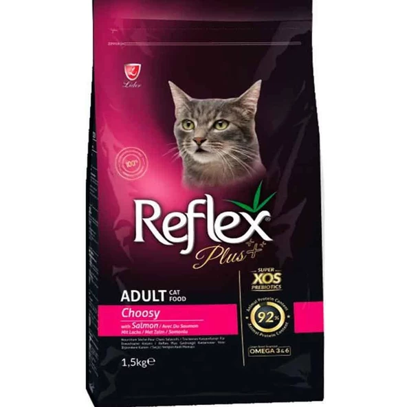 Reflex Plus Choosy Seçici Kediler için Somonlu Kedi Maması 1,5 Kg ürün görseli 1