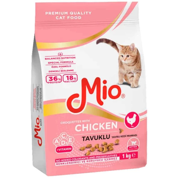 Mio Yavru Kedi Maması Tavuklu 1 Kg