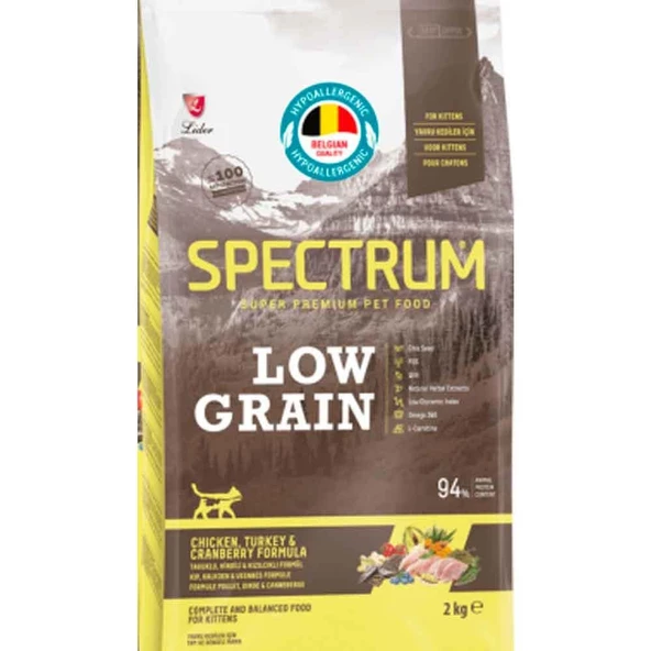 Spectrum Yavru Kedi Maması Tavuklu Hindili ve Kızılcıklı 2 Kg