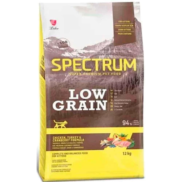 Spectrum Yavru kedi Maması Tavuklu Hindili ve Kızılcıklı 12+1 Kg