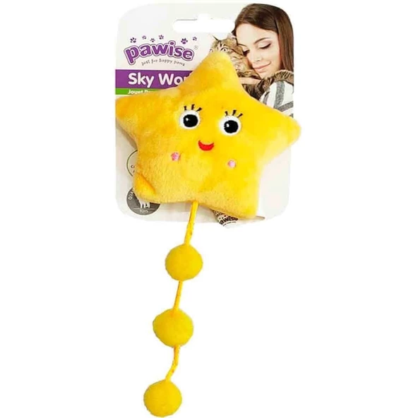 Pawise Kedi Oyuncağı Sky World Peluş Yıldız 23 cm