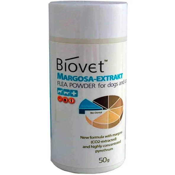 Biovet Bitkisel Kedi Köpek Pire Uzaklaştırıcı Toz 50 Gr