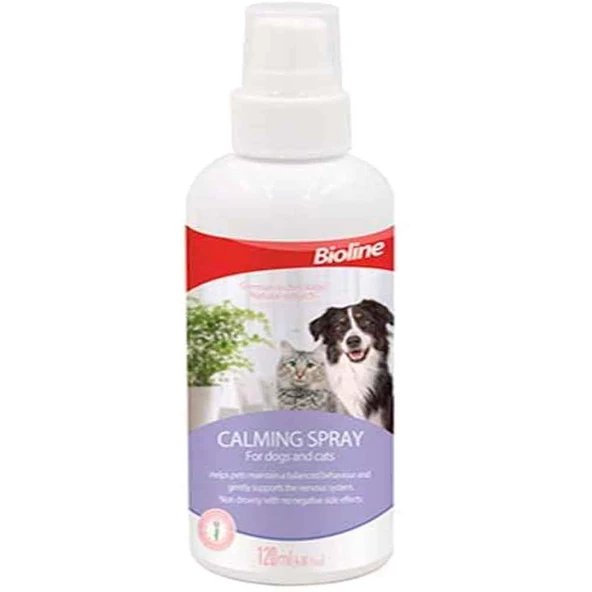 Bioline Calming Sprey Kedi Köpek İçin Sakinleştici Spreyi 120 Ml
