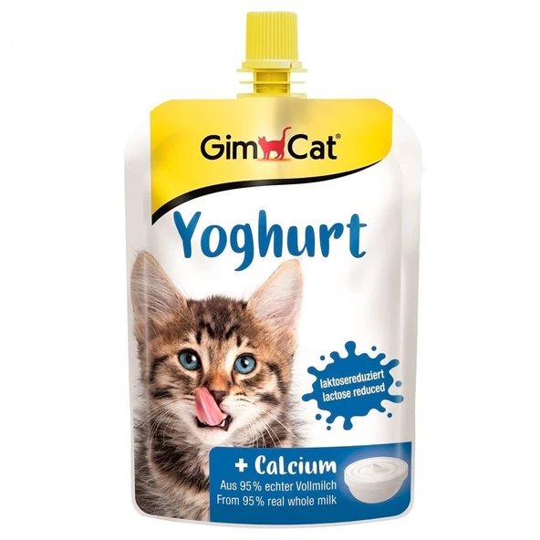 GimCat Kalsiyum İlaveli Kedi Ödül Yoğurdu 150 Gr