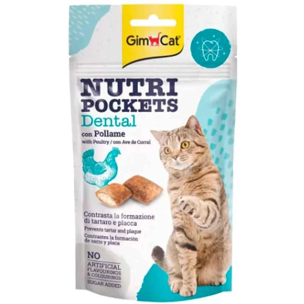 Gimcat Nutripockets Dental Peynirli Kedi Ödülü 60 Gr