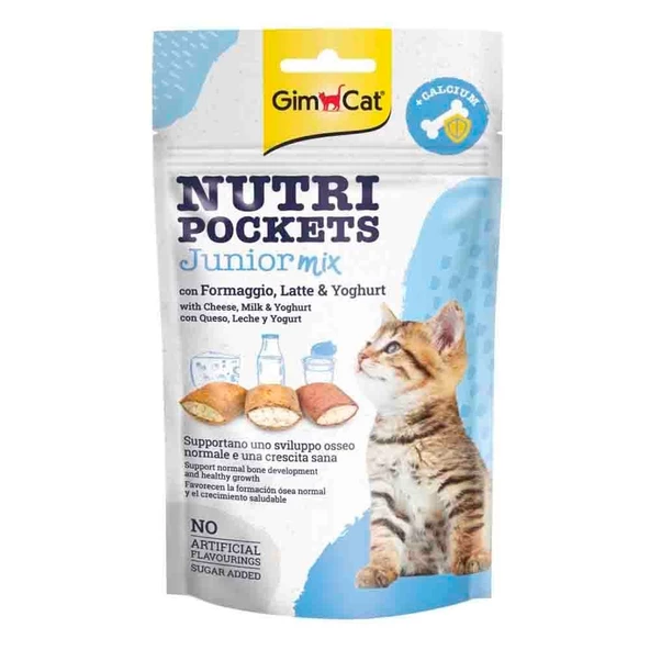 GimCat Nutripockets Junior Mix Kedi Ödülü 60gr