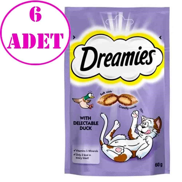 Dreamies Ördekli Kedi Ödülü 60 Gr 6AD