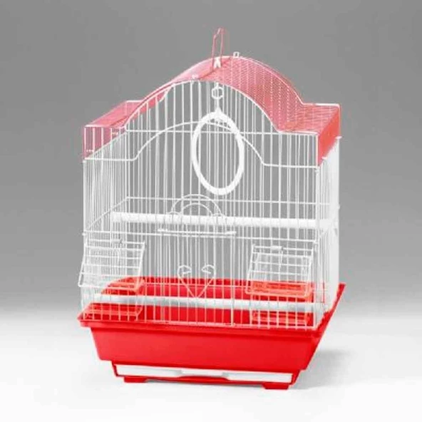 Euro Gold Kuş Kafesi Oval Çatılı Karışık Renkli 1103A - 4