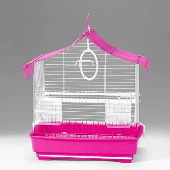 Euro Gold Kuş Kafesi Üçgen Çatılı Karışık Renkli 1115A - 2