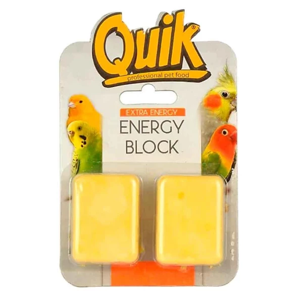 Quik Muzlu Kuş Enerji Bloğu 3x4cm (2'li)