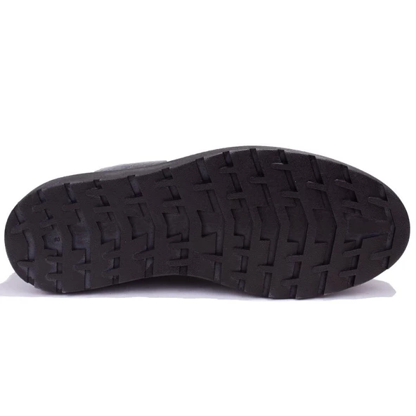 Hammer jack 422313 Siyah Cilt Ortopedik Günlük Erkek Deri Ayakkabı - 4