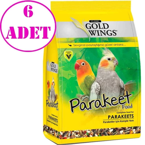Gold Wings Classic Paraket Yemi 500 Gr 6 AD ürün görseli