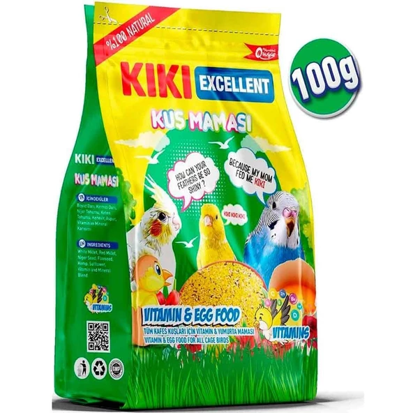 KIKI Excellent Kuş Maması 100 Gr