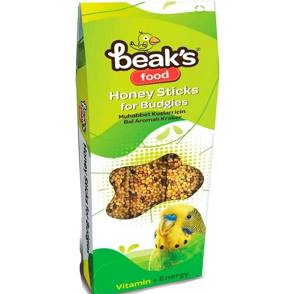 Beaks Ballı Muhabbet Kuşu Krakeri 3 Lu