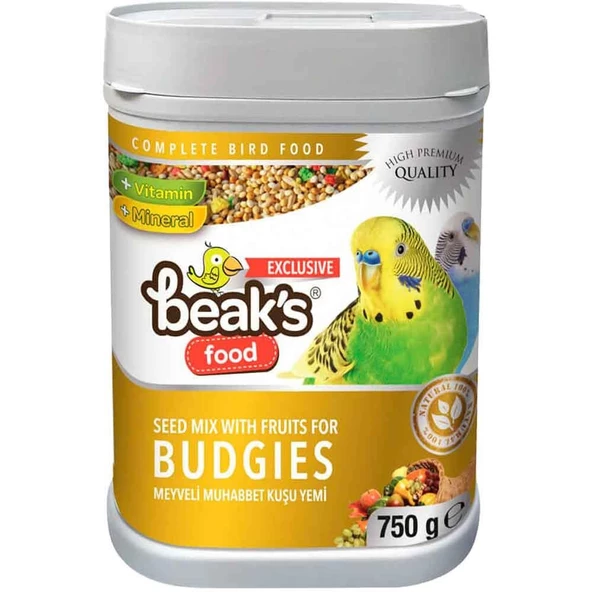 Beaks Meyveli Muhabbet Kuş Yemi 750 Gr