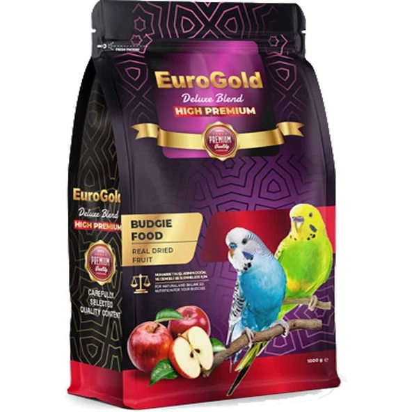 EuroGold Deluxe Blend Gerçek Elmalı Premium Muhabbet Yemi 1 Kg