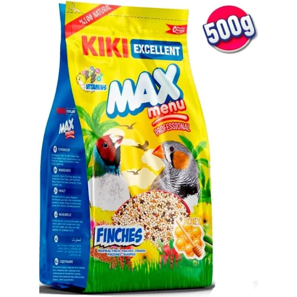 Kiki Excellent Max Menu Tropikal Finç Yemi 500 Gr