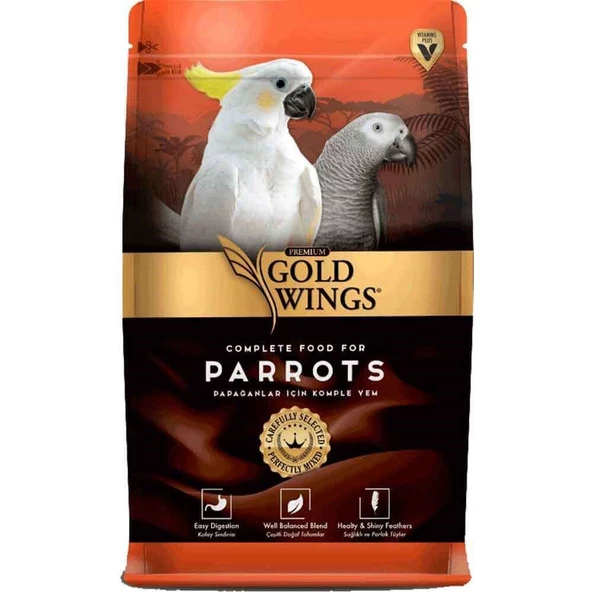 Gold Wings Premium Papağan Yemi 1 Kg