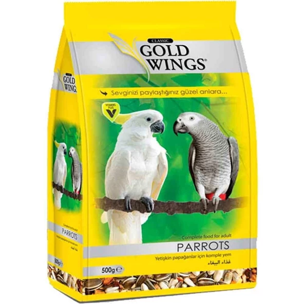 Gold Wings Classic Papağan Yemi 500 Gr