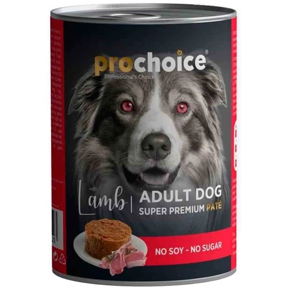 Pro Choice Kuzu Etli Pate Köpek Konservesi 400 Gr