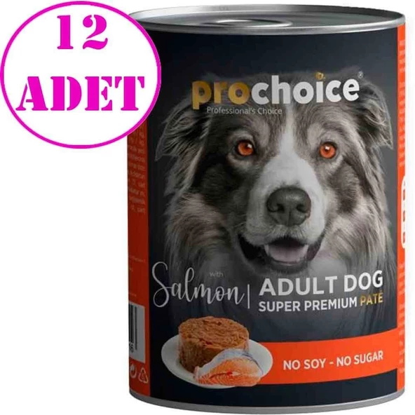 Pro Choice Somonlu Pate Köpek Konservesi 400 Gr 12 AD