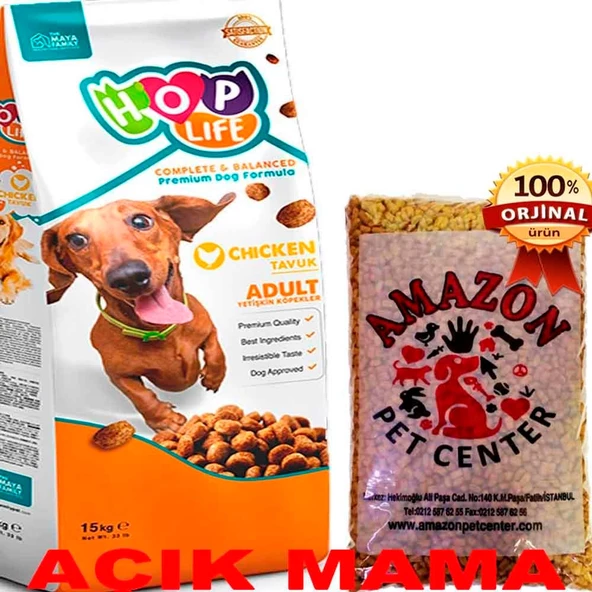 Hop Life Tavuklu Köpek Maması Açık 1 Kg - 1